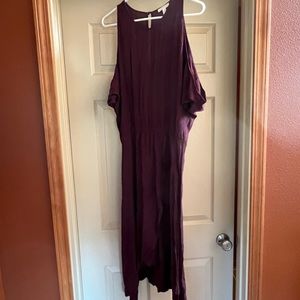 Leith knee length shoulder drape dress